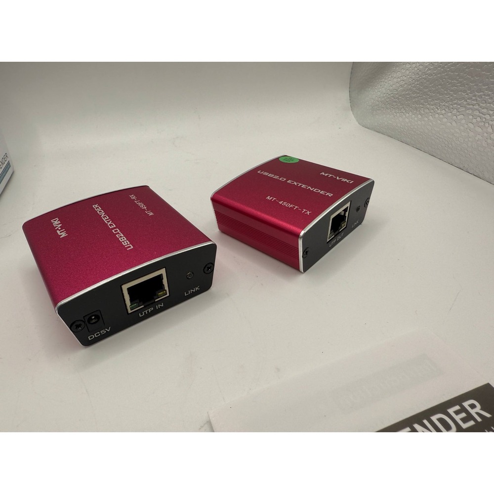 MT-VIKI USB 2.0 Extender 100M 330FT Over Single LAN Cable MT 450FT TX RX - Picture 4 of 10